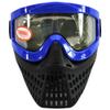 JT Proflex X Thermal Paintball Mask Protective Goggle w/Quick Change Frame System - All Black Lower (Blue) view 1