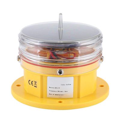 Barge Safety Beacon Light, 360 Horizontal Lighting Solar Power Sidelight, IP68 Boat Beacon Flashing Light for Ship Marine Dock Barging