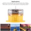 Barge Safety Beacon Light, 360 Horizontal Lighting Solar Power Sidelight, IP68 Boat Beacon Flashing Light for Ship Marine Dock Barging view 4