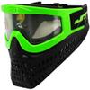 JT Proflex X Thermal Paintball Mask Protective Goggle w/Quick Change Frame System - All Black Lower (Lime) view 2