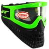 JT Proflex X Thermal Paintball Mask Protective Goggle w/Quick Change Frame System - All Black Lower (Lime) view 3
