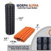 Brazyn Morph Alpha Foam Roller Bundle for Home, Gym, Office, Travel, Athletes | Collapsible & Lightweight Roller for Trigger Point Massage & Mobility Stretching Strap | Multi-Functional 12-Loop Strap view 2