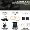 awegym Gymnastic Rings with Adjustable Straps, 1.1" Olympic Rings, Calisthenics Rings Equipment, Gym Rings with Straps for Home Workout, Outdoor Exercise Rings, Crossfit Pull Up Row Dip Ring Training view 2