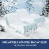 FUNBOY 2 Pack, 61" Inflatable Alpine Mountain Sleigh, 2 Person Capacity, with Grooved Rubber Base Tracks, 2 Handles, and Hand Pull Rope view 2