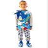 Sonic The Hedgehog Pajamas Boys Kids Character Costume Blue PJs 7-8 Years view 1
