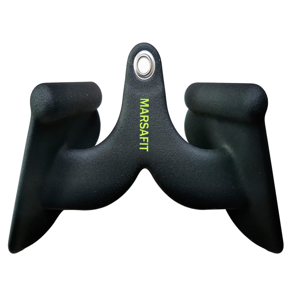 Home Gym Fitness Rowing T-bar V-bar Pulley Cable Machine Attachments, Bicep Curl Tricep Lat pulldown Bar Back Strength Training Handle Grips Lat Pull Down Bar Press Down Exercises (Length 8")