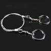 GFSP 2 Pack 25 Inch Length Stainless Steel Wire Saw for Outdoor Emergency Rescue, Camping, Hiking, Hand Rope Chain Saw view 2