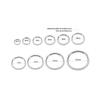 14g Septum Ring Silver Conch Piercing Jewelry 14 Gauge 8mm Daith Earrings Surgical Steel Nose Ring Hoop with CZ view 3