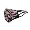 metaltree98 Animal Print Shiny Sequin Fashion Face Masks (Pink) view 4