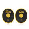 Fairtex FMV15 Muay Thai Boxing Focus Punch Mitts | Premium Syntek Leather Boxing Mitts-Lightweight & Durable Microfiber | Curved Design for Precision, Shock Absorbent & Enhanced Accuracy (Black/Gold) view 2