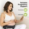 KeaBabies Maternity Belly Bands for Pregnant Women - 1-Pack, Soft & Breathable Pregnancy Belly Support Band, Easy Adjustable Maternity Belt for Back, Pelvic Support, Comfortable (Midnight Black, M/L) view 2