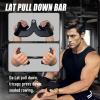 Home Gym Fitness Rowing T-bar V-bar Pulley Cable Machine Attachments, Bicep Curl Tricep Lat pulldown Bar Back Strength Training Handle Grips Lat Pull Down Bar Press Down Exercises (Length 9") view 4