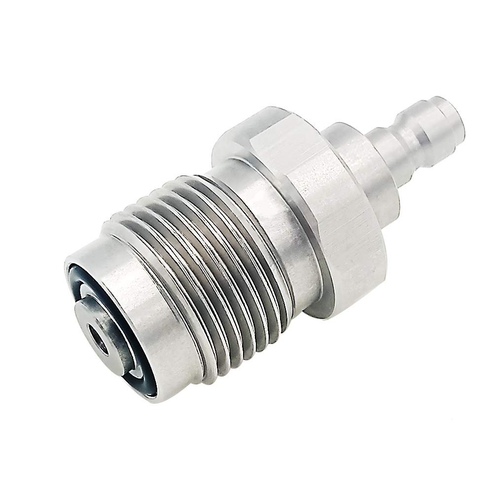 DIN Adapter with 8mm Quick Disconnect Fitting for Paintball Fill Station
