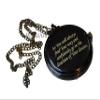 Personalized Compass, Engraved Compass, Custom Compass, Wedding Gift, Christmas, Baptism, Graduation, boy Scouts, Sundial, Nautical, Anniversary, Fathers Day (Black Finish with Leather Box) view 2