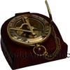 WOANIN Personalized Compass, Engraved Compass, Custom Compass, Wedding Gift, Christmas, Baptism, Graduation, boy Scouts, Sundial, Nautical, Anniversary, Fathers Day (Brass Finish with Leather Box) view 4