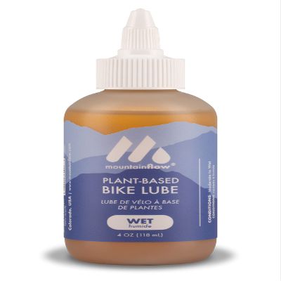 mountainFLOW Bike Lube - Wet | Plant-Based and Biodegradable | 0% Petroleum | Fast + Smooth | Riding Conditions: Moderate to Wet