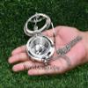 Personalized Engraved Compass, Silver Finish with Wooden Box, Brass, Engravable, Navigation Compass view 3