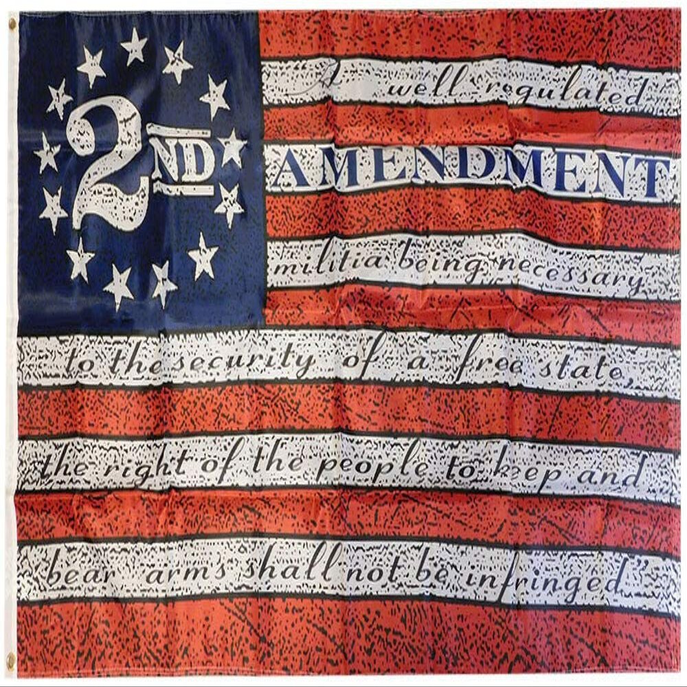 2nd Amendment Betsy Ross Premium Quality 150D Nylon Poly 3x5 3'x5' Flag Banner