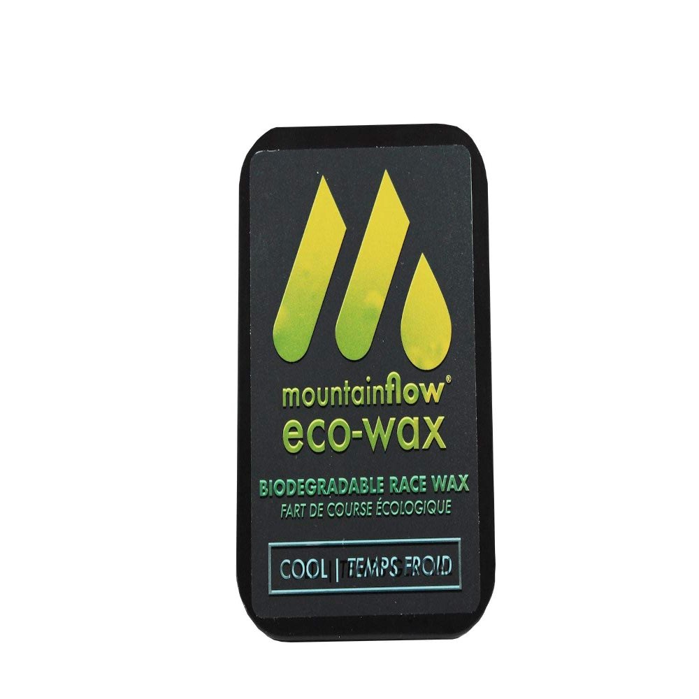 mountainFLOW Biodegradable Ski/Snowboard Race Wax | Cold, Cool, Warm | Great Glide + Durability | Eco-Friendly. 0% Petroleum!| Cool: 10-25F| 40 g