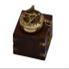 Personalized Brass Compass, Engraved, Custom, Wedding Gift, Christmas, Baptism, Graduation, Boy Scouts, Sundial, Nautical, Anniversary, Father's Day (Brass Finish with Wooden Box) view 2
