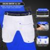 Exxact Sports Rebel 5-Pad Youth Football Girdle with Cup Pocket, Lightweight Padded Compression Shorts with Integrated Hip, Thigh, Tailbone Pads, Boys Girdle Football (White, YS) view 2