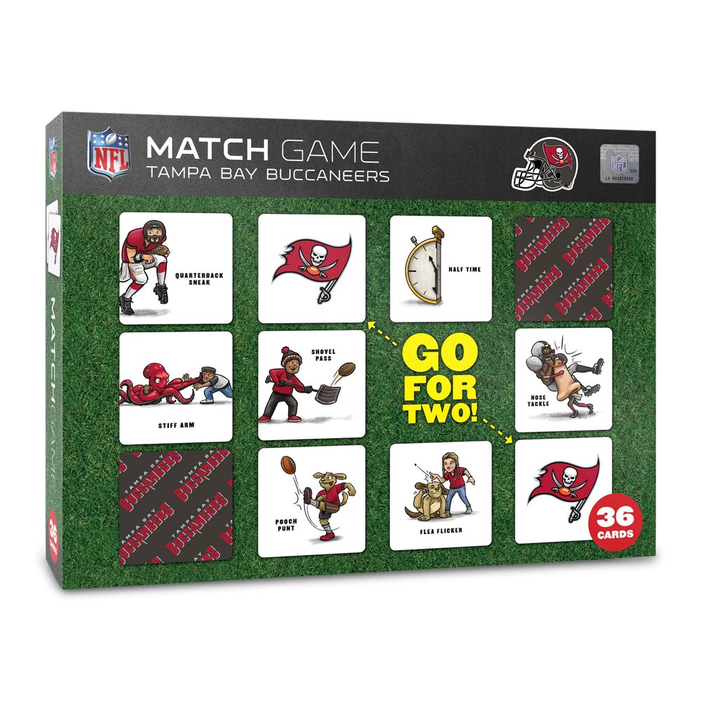 YouTheFan NFL Tampa Bay Buccaneers Licensed Memory Match Game