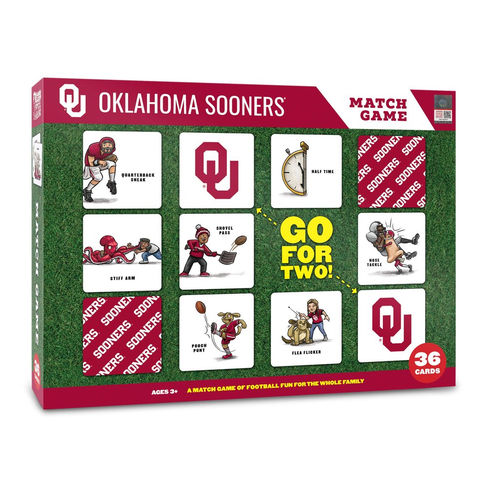 YouTheFan NCAA Oklahoma Sooners Licensed Memory Match Game