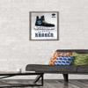 Trends International NHL Seattle Kraken - Drip Skate 20 Wall Poster, 14.725" x 22.375", Barnwood Framed Version view 2