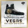 Trends International NHL Vegas Golden Knights - Drip Skate 20 Wall Poster, 14.725" x 22.375", Gold Framed Version view 1