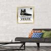 Trends International NHL Vegas Golden Knights - Drip Skate 20 Wall Poster, 14.725" x 22.375", Gold Framed Version view 2