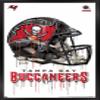 Trends International NFL Tampa Bay Buccaneers - Drip Helmet 20 Wall Poster, 22.375" x 34", Black Framed Version view 1