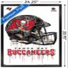 Trends International NFL Tampa Bay Buccaneers - Drip Helmet 20 Wall Poster, 22.375" x 34", Black Framed Version view 3