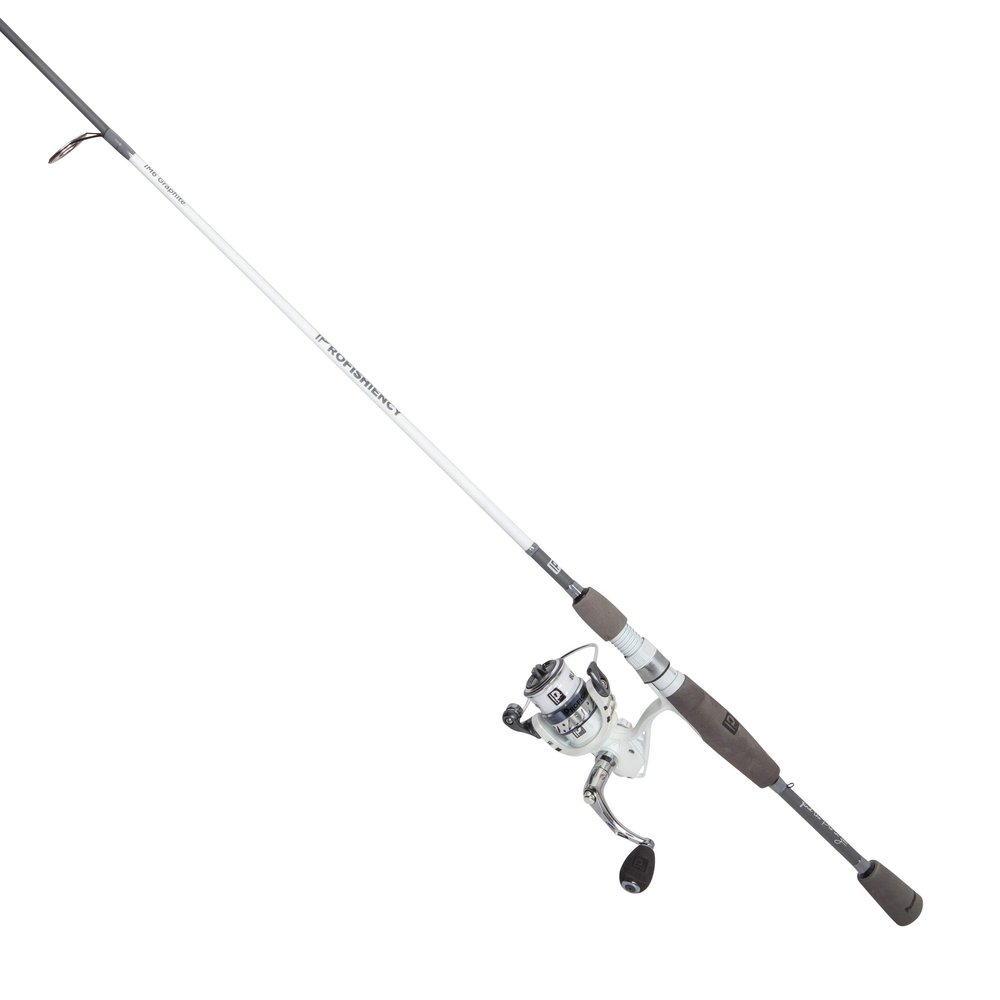 ProFISHiency: 6'3" Spinning Rod and Reel Fishing Combo | Medium Action 2pc IM6 Graphite Rod | Spinning Reel w/ 5.2:1 Gear Ratio | Foldable Handle w/EVA Knob