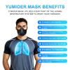 High Altitude Mask, Training Workout Mask Men to Improve Lung Capacity, 24 Level Breathing Resistance Fitness Mask to Upgrade Endurance, for All Sport: Running, Cardio, Cycling, Gym view 2