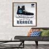 Trends International NHL Seattle Kraken - Drip Skate 20 Wall Poster, 22.375" x 34", Bronze Framed Version view 2