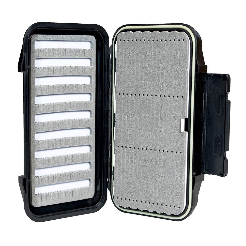 New Phase  Swing Leaf Double Sided Dropper Rig Fly Fishing Box - Ice Fishing Box Durable Large Watertight Case - Holds Hundreds of Flies and Streamers