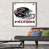 Trends International NFL Atlanta Falcons - Drip Helmet 20 Wall Poster, 22.375" x 34", Bronze Framed Version view 2