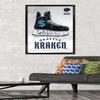 Trends International NHL Seattle Kraken - Drip Skate 20 Wall Poster, 22.375" x 34", Black Framed Version view 2