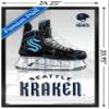 Trends International NHL Seattle Kraken - Drip Skate 20 Wall Poster, 22.375" x 34", Black Framed Version view 3