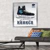 Trends International NHL Seattle Kraken - Drip Skate 20 Wall Poster, 22.375" x 34", Silver Framed Version view 2