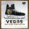 Trends International NHL Vegas Golden Knights - Drip Skate 20 Wall Poster, 14.725" x 22.375", Bronze Framed Version view 1