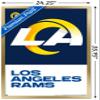 Trends International NFL Los Angeles Rams - Logo 20 Wall Poster, 22.375" x 34", Gold Framed Version view 3