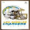 Trends International NFL Los Angeles Chargers - Drip Helmet 20 Wall Poster, 22.375" x 34", Bronze Framed Version view 1