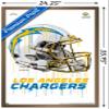 Trends International NFL Los Angeles Chargers - Drip Helmet 20 Wall Poster, 22.375" x 34", Bronze Framed Version view 3