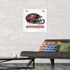 Trends International NFL Tampa Bay Buccaneers - Drip Helmet 20 Wall Poster, 14.725" x 22.375", White Framed Version view 2