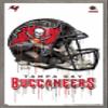 Trends International NFL Tampa Bay Buccaneers - Drip Helmet 20 Wall Poster, 22.375" x 34", Barnwood Framed Version view 1