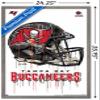 Trends International NFL Tampa Bay Buccaneers - Drip Helmet 20 Wall Poster, 22.375" x 34", Barnwood Framed Version view 3