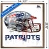 Trends International NFL New England Patriots - Drip Helmet 20 Wall Poster, 22.375" x 34", Bronze Framed Version view 3