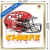 Trends International NFL Kansas City Chiefs - Drip Helmet 20 Wall Poster, 22.375" x 34", Gold Framed Version view 3