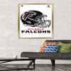 Trends International NFL Atlanta Falcons - Drip Helmet 20 Wall Poster, 22.375" x 34", Gold Framed Version view 2